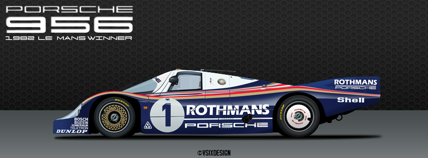 Porsche 956 956.002 - 82LMW - 850x315